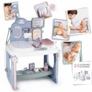 SMOBY Baby Care medicinos centras, skirtas lėlių priežiūrai su elektronine planšete + 24 priedais